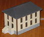 Download the .stl file and 3D Print your own  Trackside Warehouse HO scale model for your model train set.